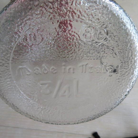 Hermetic Clear Glass Canister Jar 3/4L With Rubber Seal & Wire Hinged Lid Italy - Picture 11 of 15